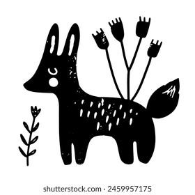 Contemporary Rabbit with Electric Plugs