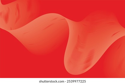 Contemporary red wave abstract background. Modern vector background with a smooth color wave. 