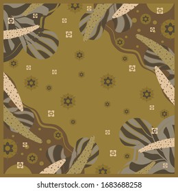 Contemporary scarf pattern design hijab