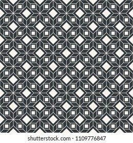Contemporary seamless abstract pattern monochrome or two colors vector
