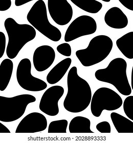 Contemporary seamless pattern with abstract geometric shapes and floral leaves. Avant-garde modern collage style. 