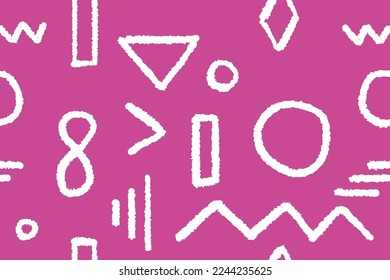 Contemporary seamless pattern. Abstract pink white repeatable boho background for fashion prints, textiles, wallpapers and wrapping paper.