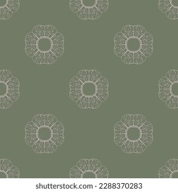 Contemporary seamless pattern. Decorative background in minimalist style. Vector illustration for textile, scrapbook, surface design.
