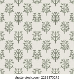 Contemporary seamless pattern. Decorative background in minimalist style. Vector illustration for textile, scrapbook, surface design.