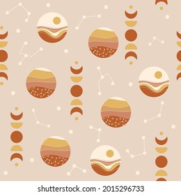 Contemporary seamless pattern design. Vector illustration.