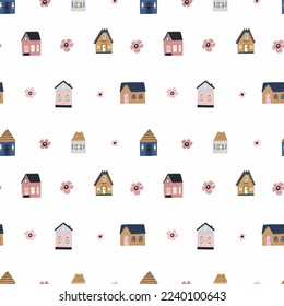 Contemporary seamless pattern set. Modern design for clothes, fabric, paper, cover, interior decor. Vector texture. 