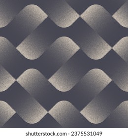 Contemporary Seamless Pattern Trend Vector Dot Work Classy Abstract Background. Endless Graphic Wavy Structure Abstraction Textile Design Repetitive Wallpaper. Half Tone Loopable Art Illustration