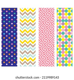Contemporáneo de formas sin problemas conjunto de patrones. Diseño exótico moderno para el papel, la cubierta, la tela, la decoración interior y otros usuarios.