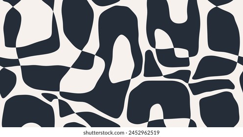 Contemporary simple abstract shape seamless pattern. abstract shape textures.