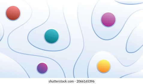 Contemporary soft bright color gradient background design with wave pattern for a minimalist dynamic design. vector