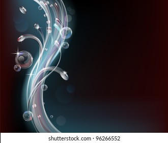 Contemporary style water abstract background graphic design