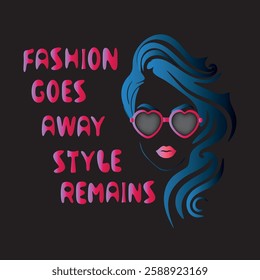 Contemporary and stylish digital illustration highlighting the enduring power of personal style over fleeting fashion trends.
