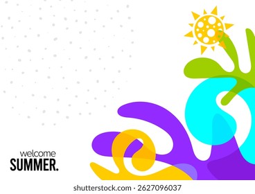 contemporary summer design. vector illustration