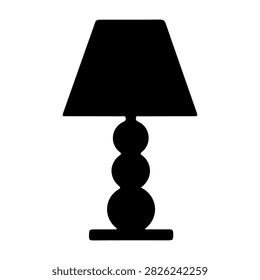 Contemporary table lamp featuring a distinctive sculptural base and a classic lampshade, ideal for modern interior decor.