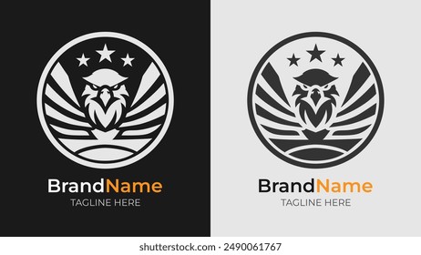 A contemporary take on the angry eagle, this logo is both simple and impactful. Suitable for tech companies and modern enterprises looking for a strong symbol