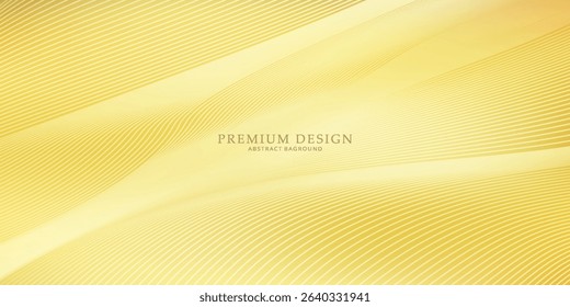 Contemporary technology cover design. Gold background with geometric pattern, and gold (guilloche curve). Premium gold vector technology background for business templates, digital certificates