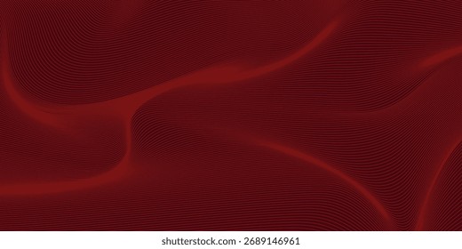 Design-Set für zeitgenössische Technologie-Cover. Luxuriöser Hintergrund mit roten Linien (Guilloche-Kurven). Premium-Vektor-Tech-Hintergrund für Business-Layout, digitales Zertifikat, formale Broschüre Vorlage
