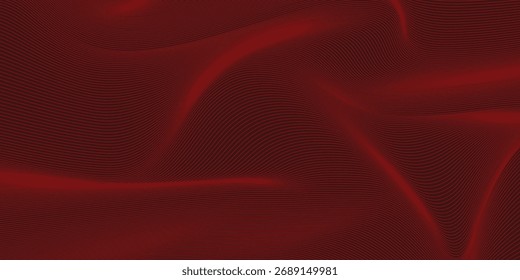 Conjunto de diseño de cubierta de tecnología contemporánea. Fondo de lujo con patrón de línea roja (curvas de guilloche). Telón de fondo de la tecnología del Vector de Premium para la disposición del negocio, certificado digital, Plantilla formal del folleto