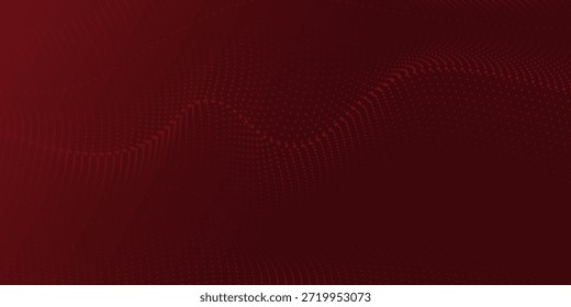 Conjunto de diseño de cubierta de tecnología contemporánea. Lujoso fondo con patrón de línea punteada roja (curva guilloche). Fondo de tecnología de Vector de Premium para diseños de negocios, certificados digitales, Plantillas formales de folletos.