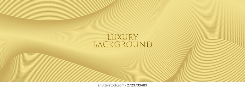 Conjunto de design de tampa de tecnologia contemporânea. Padrão de linha de fundo de ouro de luxo (curvas guilhochadas). Fundo de tecnologia vetor dourado premium para modelo de negócios, certificado digital