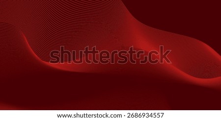 Contemporary technology cover design set. Luxury background with red line pattern (guilloche curves). Premium vector tech backdrop for business layout, digital certificate, formal brochure template