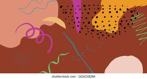 contemporary textures, colorful shapes, modern art for poster, banner, card, flyers, social media content. 