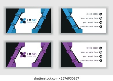 A contemporary and tidy template for a professional business card
