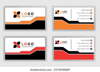 A contemporary and tidy template for a professional business card
