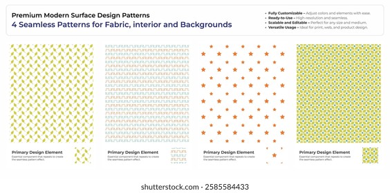 Contemporary Tile and Fabric Patterns for Trendy Designs