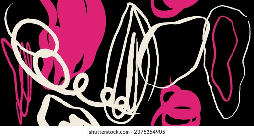 Contemporary trendy abstract seamless pattern. Fashionable template for design. Modern style.
