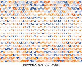 Vector de medio tono de triángulos contemporáneos. Las formas triangulares fundidas cubren el fondo. Geometric triángulos semitonales geometría.