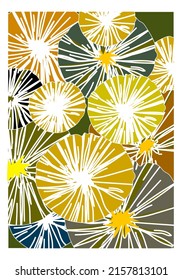 Contemporary tropical,botanical,pattern vector illustration background. Modern trendy floral, flowers, leaves, with Hawaiian motive.