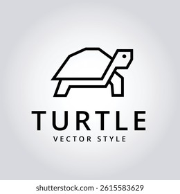 Contemporary Turtle Logo Design – Black Vector Line Art, Minimalist and Timeless Emblem for Ethical Brands, Clothing and Design Projects