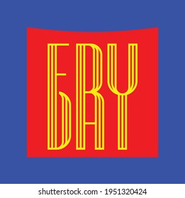 A contemporary typography Friday to FryDay. 
