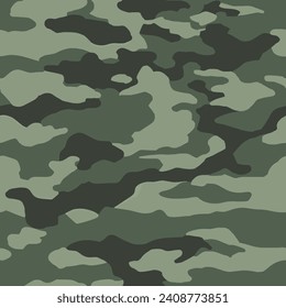 Contemporary Urban Camouflage Vector Military Textile Print, Abstract Army Style Modern Fabric Template seamless pattern