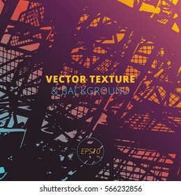 Contemporary urban texture and architectural background with grungy effects and powerful black graphic lines.