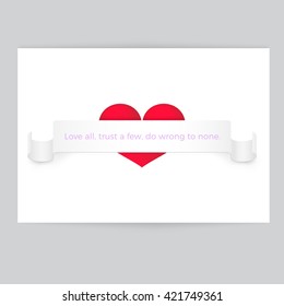 Contemporary Vector Design Card for Your Message