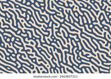 A contemporary vector design with a maze of wavy and irregular lines, creating a simple yet engaging organic texture