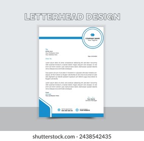 A contemporary, vector template for business letterhead for your project.