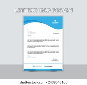 A contemporary, vector template for business letterhead for your project.
