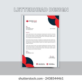 A contemporary, vector template for business letterhead for your project.
