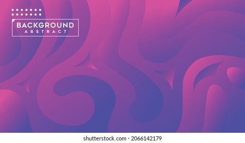 Contemporary violet color gradient background design with wave pattern for a minimalist dynamic design. vector