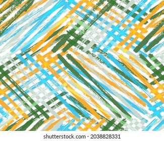 Zeitgenössische Aquarellmuster, Vektorgrafik. Pinselstrich streut handgemachte Skizze. Gouache Farbrückstrahlungskunst.