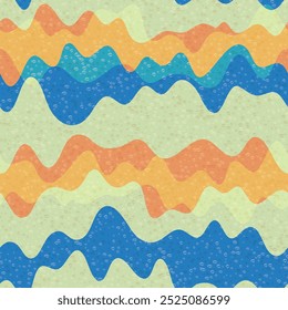 Patrón sin fisuras de Vector fluido de onda contemporáneo. Textura ondulada de rayas dinámicas. Mármol fluido redondeado, decoración de fondo. Diseño de estampado de tela con cámara. Muestra de Formas de fluido de salpicadura de flujo de onda.