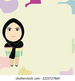 Contemporary women's background with space to write wise quotes