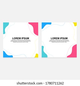 Content background template for social media