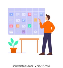 Calendário de Conteúdo, agendamento de postagens regulares de mídias sociais