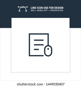 content click strategy icon design vector illustration