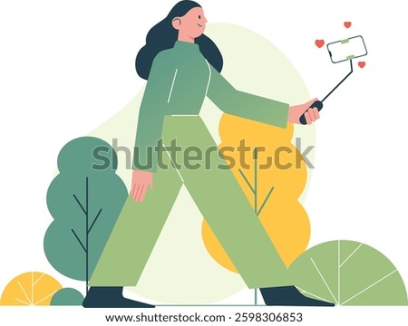 Content Creator Exploring The Natural Beauty