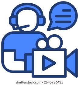 Content Creator Icon Element for Design